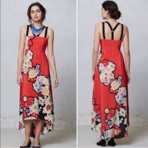 Anthropologie Silk Picolina Maxi Dress